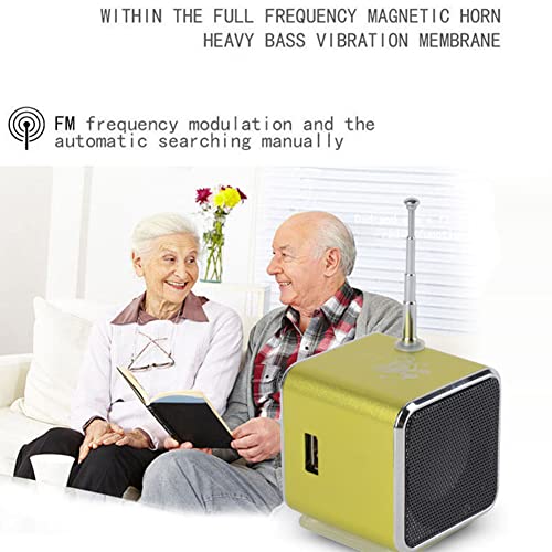 Yoidesu TD-V26 Portable Mini Speaker Music Player FM Radio Battery Powered Mini Digital Display Screen Speaker Music Player for Computer&Cell Phone Support Card and U Disk - Image 3
