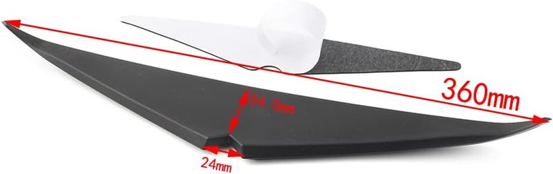 Vuzmode Matt Black Headlight Eyebrow Trim for Harley - Image 2