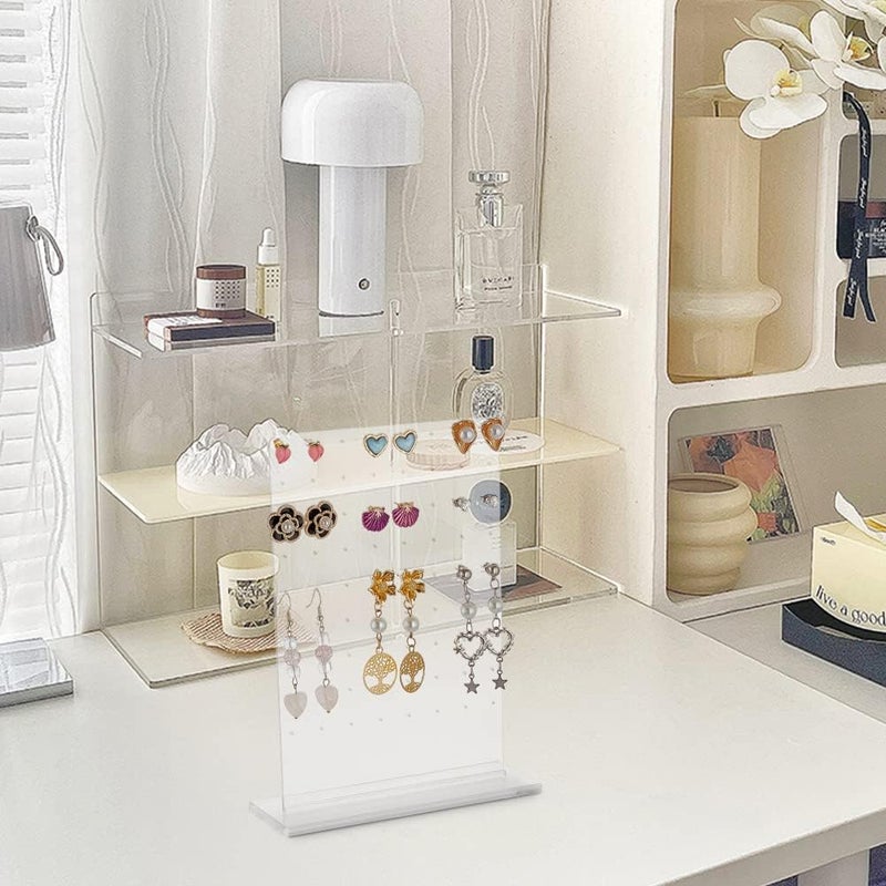 TPGP FINGERINSPIRE 72 Holes Acrylic Earring Stud Display Organizer Stand - Image 3