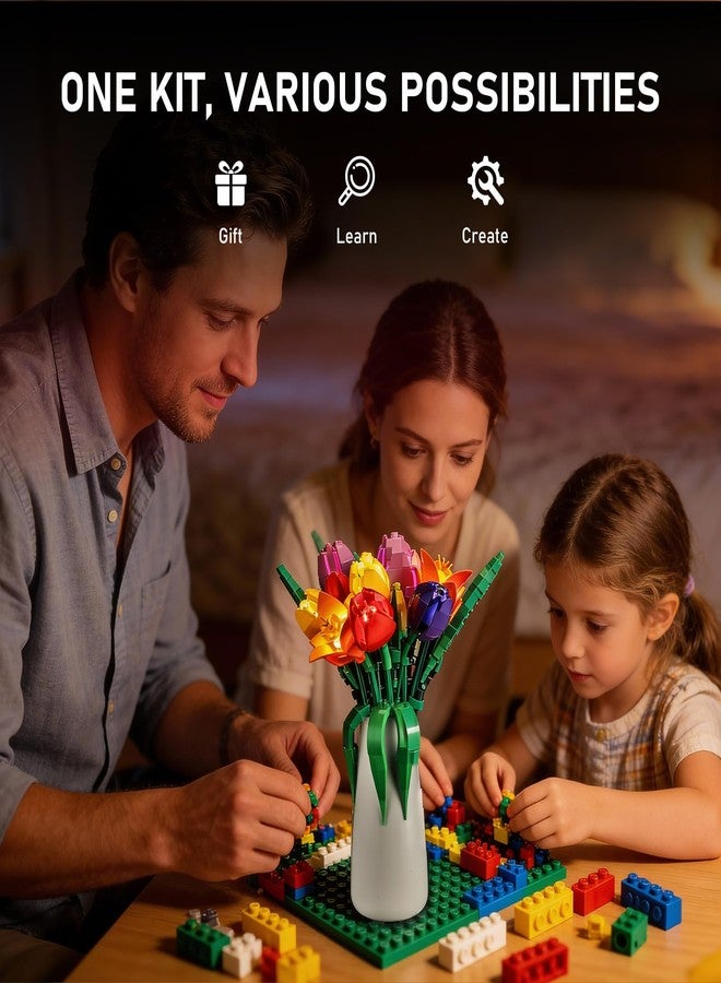 BRIKSMAX 2.0 Light Kit Compatible with Lego The Botanical Collection Tulip Bouquet 11501 Building Sets- LED Lighting Kits (Accessories Only) for Display, Perfect Valentine's Gift & Collectors - Image 5