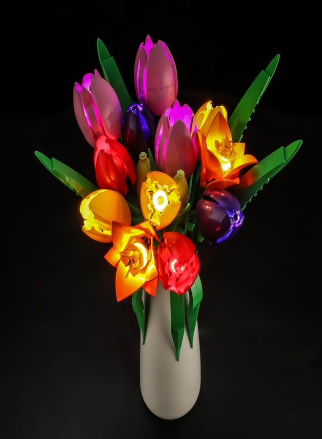 BRIKSMAX 2.0 Light Kit Compatible with Lego The Botanical Collection Tulip Bouquet 11501 Building Sets- LED Lighting Kits (Accessories Only) for Display, Perfect Valentine's Gift & Collectors - Image 1