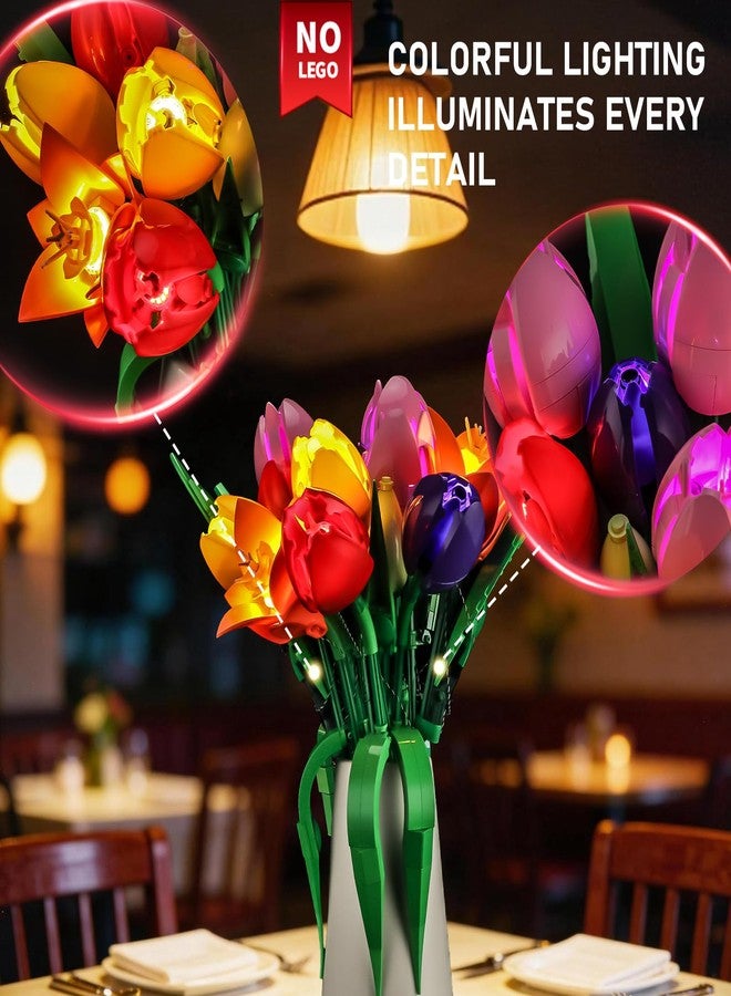 BRIKSMAX 2.0 Light Kit Compatible with Lego The Botanical Collection Tulip Bouquet 11501 Building Sets- LED Lighting Kits (Accessories Only) for Display, Perfect Valentine's Gift & Collectors - Image 2