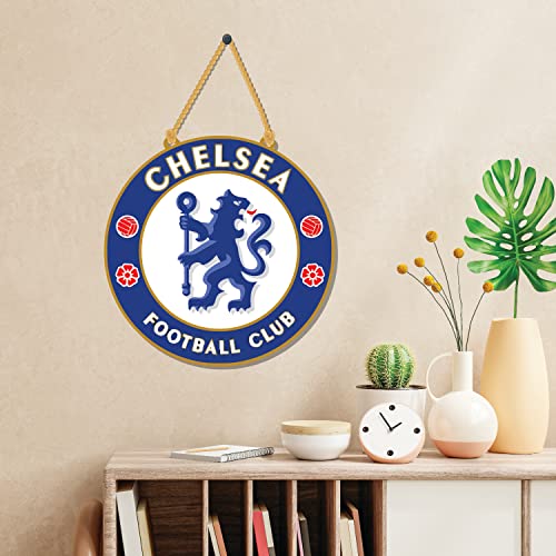 Bhai Please Chelsea Wooden Wall Decor | Hanging | Wall Art | Wooden Hanger For Living Room | Bedroom | Office - For Home Decor, Gift (Chelsea), 6 Inch - Image 2