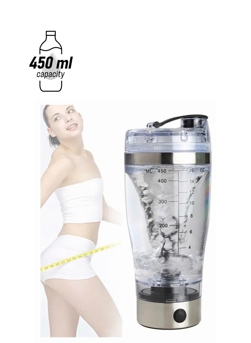 1-Piece 450ml Protein Shaker,Drinkware Shakering Mixer Cup Watter Bottle - Image 1