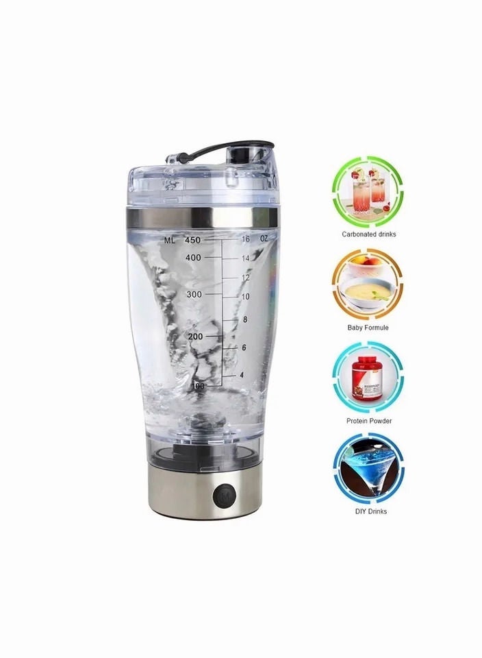 1-Piece 450ml Protein Shaker,Drinkware Shakering Mixer Cup Watter Bottle - Image 3