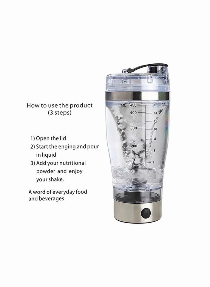 1-Piece 450ml Protein Shaker,Drinkware Shakering Mixer Cup Watter Bottle - Image 4