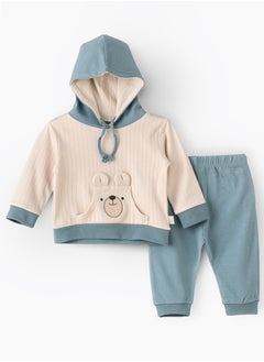 Elegant Kids Hoodie and Pyjama Set of Cotton for Boys, Soft and Comfortable Cotton Hooded Pajama Set for Kids, Perfect for Everyday Wear  - Image 1
