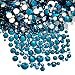 AD Beads 1440 Pieces Mixed Size No Hotfix Glue on Quality Glass Flatback Rhinestones Round Crystal Gems 08 Blue Zircon - Image 2