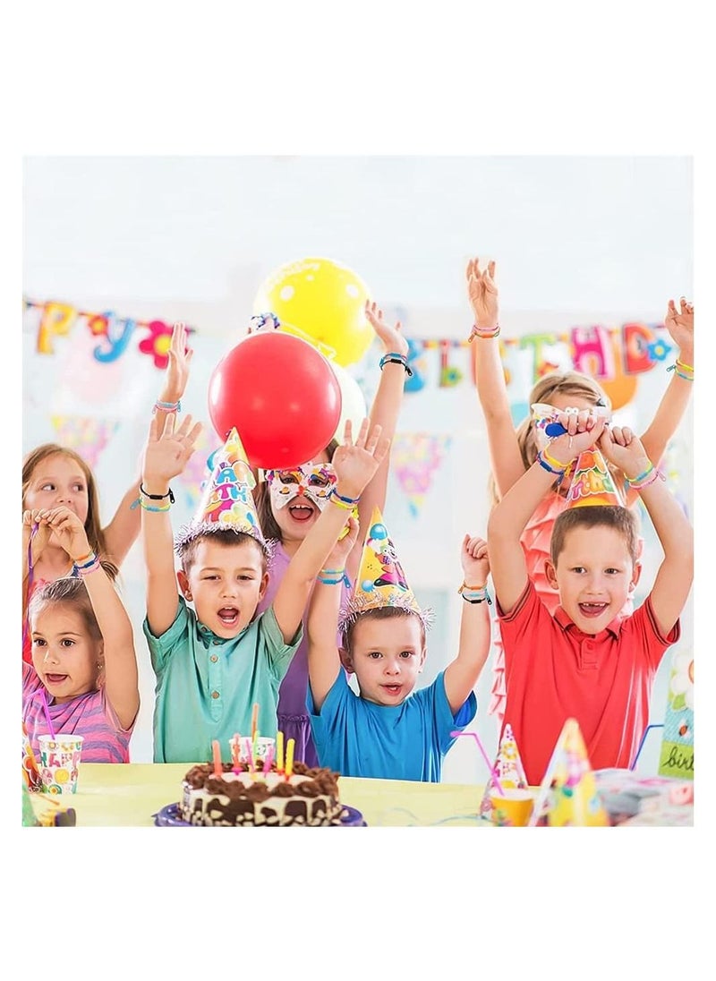 Excefore - 30 Pcs 7.5 inch Students Incentives Friendship Zipper Bracelets Birthday Party Favors for Kids Stress Relief Quiet Fidget Toys - Image 1