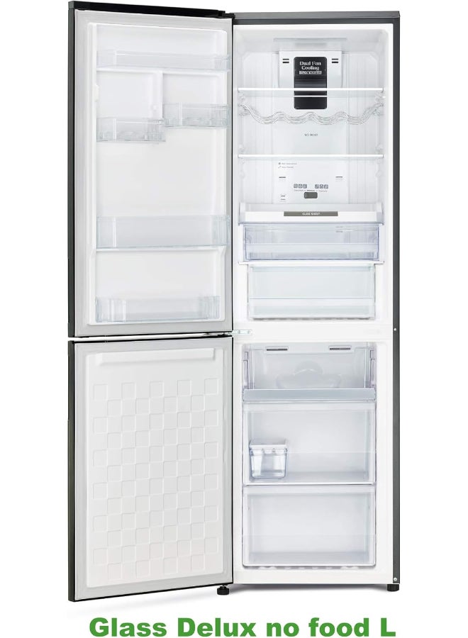 HITACHI 410L Gross, Net 330L Bottom Mount Double Door Refrigerator 10 Year Warranty on Inverter Compressor, Refrigerator Dual Fan Cooling Hybrid Freezing Big Bottle Shelf 410 L RBG410PUK6X4XGR Glass Gradation Grey - Image 3
