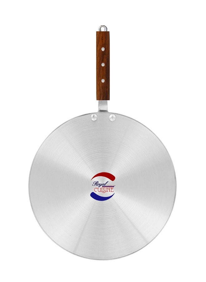 Royal Cuisine - Royal Cuisine Aluminium Tawa – 11 Inch (28 cm) Diameter, Wooden Handle with Hanging Loop, Ideal for Dosa, Roti, Paratha, Egg & Chicken Rolls, Easy to Clean, Durable Construction, Metal Finish - Image 1