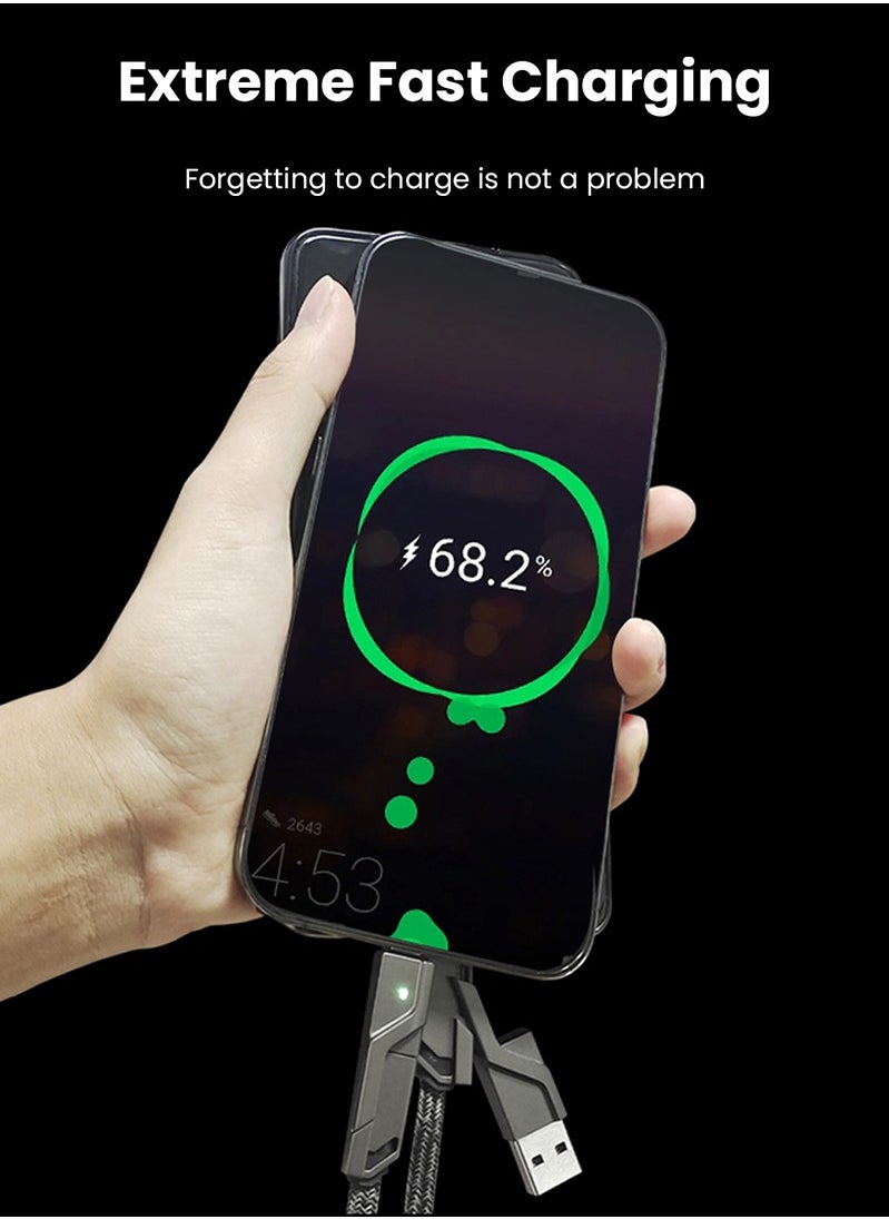 Vermaney - 4 in 1 100W Fast Charging USB Type C To USB C / L Cable for Mobile Phone PD Cable Wire - Image 1