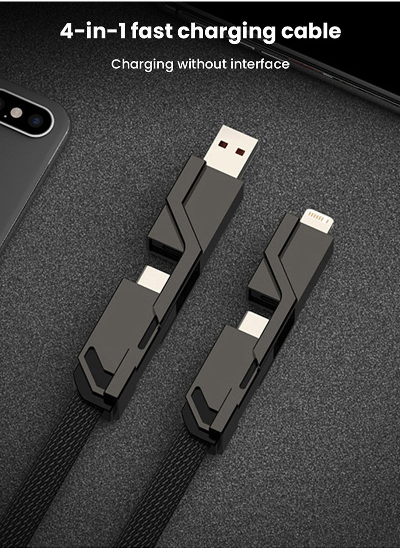 Vermaney - 4 in 1 100W Fast Charging USB Type C To USB C / L Cable for Mobile Phone PD Cable Wire - Image 1