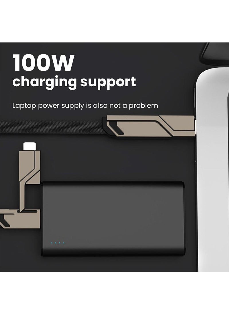 Vermaney - 4 in 1 100W Fast Charging USB Type C To USB C / L Cable for Mobile Phone PD Cable Wire - Image 1
