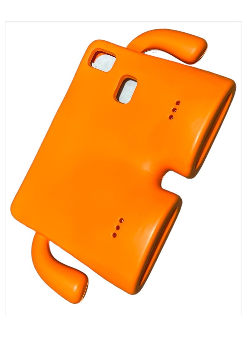 Case Cover For Samsung Galaxy Tab A7 lite 8.7 Inch 2021 (-T225 / -T220), Cartoon Shockproof Kids Case Stand orange - Image 2