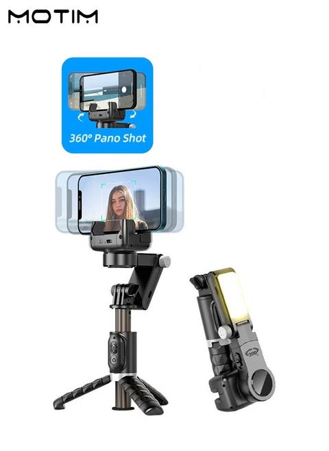Smartphone Gimbal Stabilizer/Selfie Stick Tripod with 70cm Extension Rod, 360 ° Rotation Anti Shake and Stable Shooting Auto Face Tracking, Android And iPhone Gimbal, Gimbal Video Record Vlog TikTok YouTube video Stabilizer