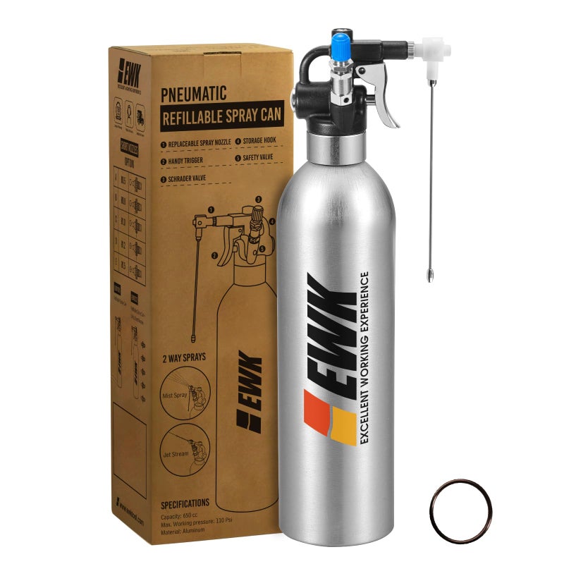EWK EWK Patented Refillable Aluminum Aerosol Spray Can 110 psi/ 22 oz  - Image 1