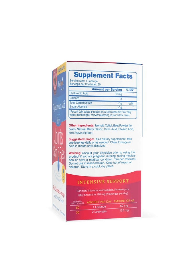 Hyalogic Hyaluronic Acid Chewables 60 Count - Great Tasting Berry Flavored (120mg per 2 Tablets) - Defy Aging Naturally - Sugar Free HA Supplement for Skincare & Eye Health - Image 4