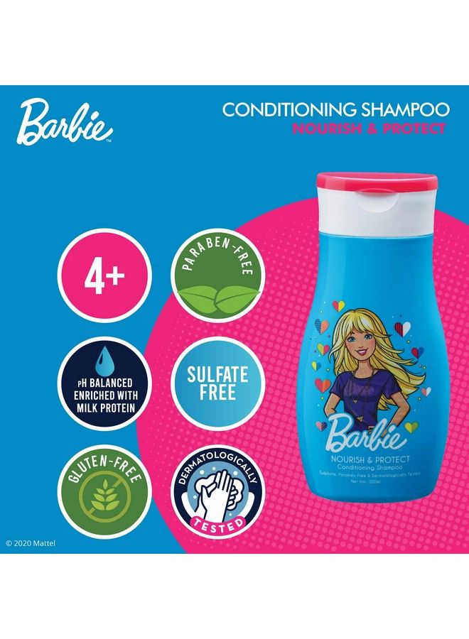 Barbie Conditioning Shampoo Nourish & Protect 200Ml ; Sulphate & Paraben Free ; Dermatologically Tested ; Pack Of 2 - Image 3
