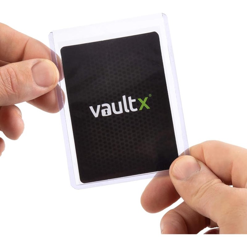 فولت إكس Vault X حافظات توب لودر بسمك 35 نقطة، لبطاقات التداول، حافظات صلبة إضافية سميكة، حافظات بطاقات صلبة ناعمة مقاس 3 × 4 انش، حافظات شفافة صلبة لألعاب البطاقات القابلة للتجميع، والبطاقات الرياضية، وTCG - Image 5