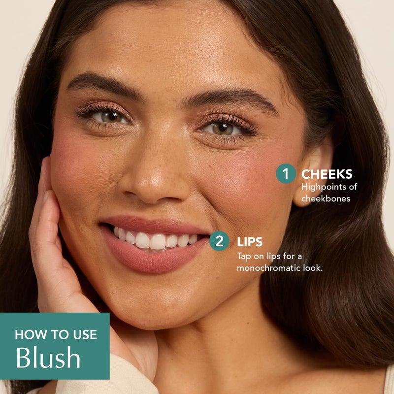 Thrive Causemetics Triple Threat Color Stick: Cream Blush Stick with Vitamin E, Evening Primrose Oil, Waterproof Smudge Proof Face Makeup Formula, Dionne (Brick Red Shimmer) - Image 4