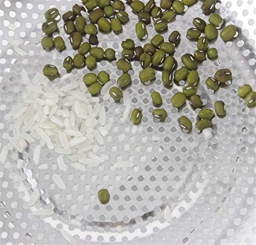 WENGTY Stainless Steel MicroPerforated Colander Kitchen Strainer Sieve with Handle Large 5 Quart Bowl Pasta Rice Fruit Vegetable Drainer Color Silver - Image 5
