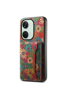 For OnePlus Ace 2V Card Slot Holder Phone Case(Spring Green)