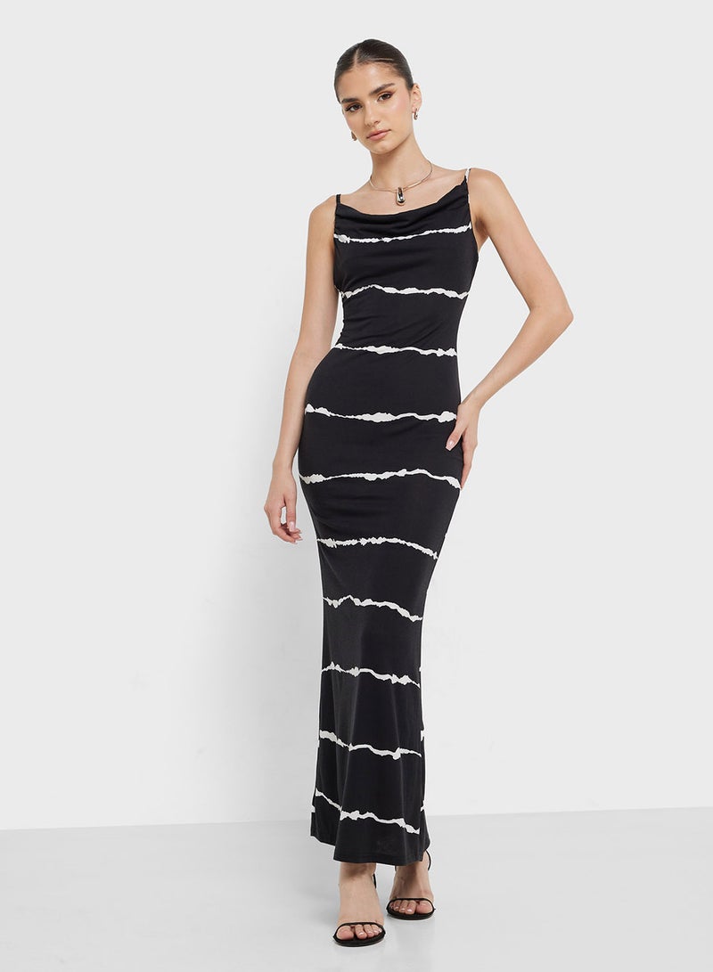 جينجر فستان ماكسي مخطط - Image 4