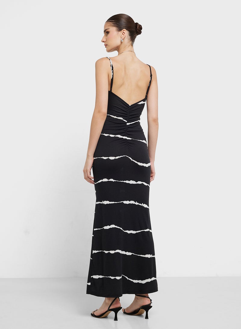 جينجر فستان ماكسي مخطط - Image 2