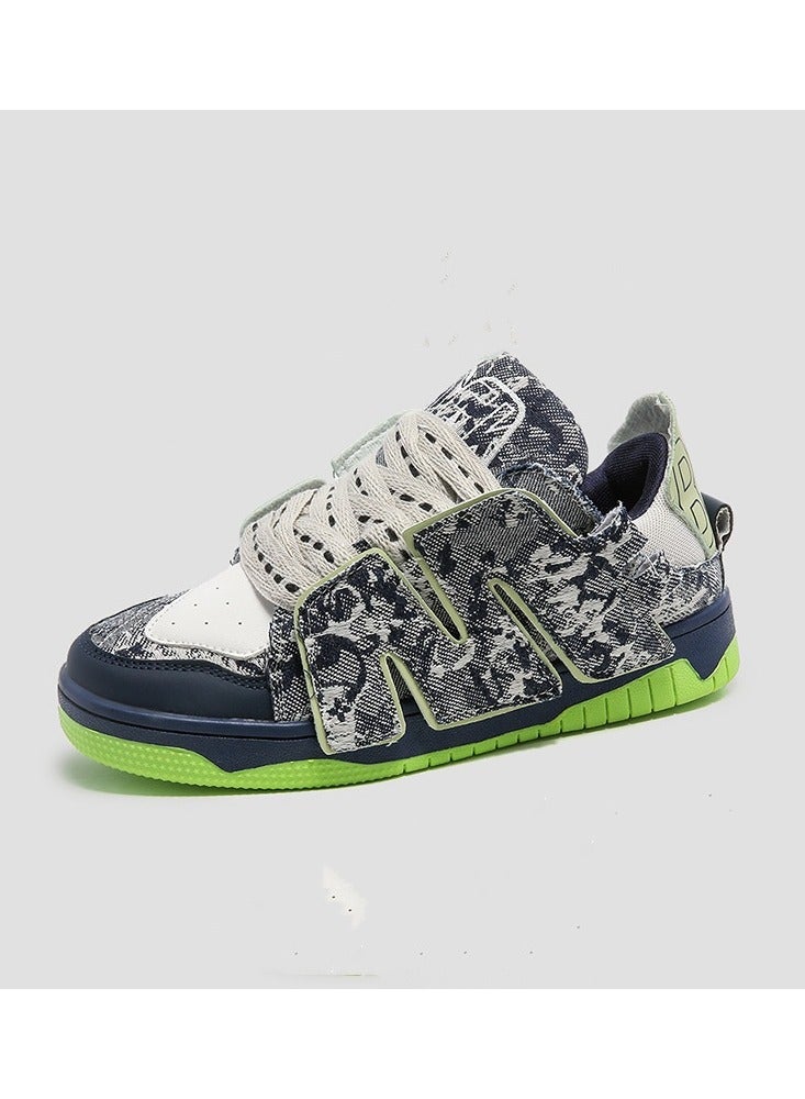 KUYING New Thick Sole Elevated Board Shoes 