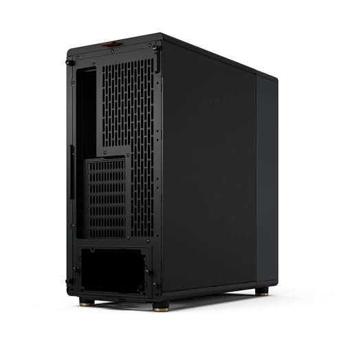 Fractal Design North - Genuine Walnut Wood Front - Mesh Side Panels - Two 140mm Aspect PWM Fans Included - Type C USB - ATX Airflow Mid Tower PC Gaming Case,Charcoal Black - Image 4