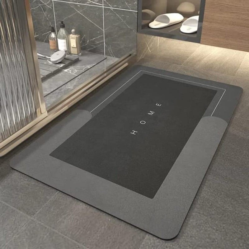 Pekos Large Bathroom Mat WaterAbsorbing Bath Mat QuickDrying Mat NonSlip Mat Household Carpet Mat Super Water Absorbent Floor Mat AntiSlip Doormat Carpet 58 x 38 cmMulticolor Square - Image 2