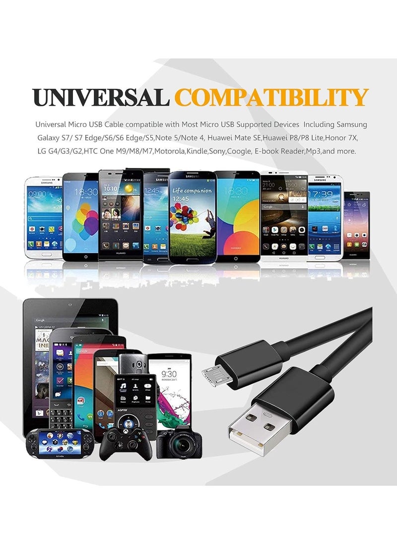 TREYO Fast Charging PS4 USB Cable, Durable Micro USB Charger for PS4 Controllers, Samsung Galaxy, LG, Kindle, and More - Tangle-Free Design  - Image 5