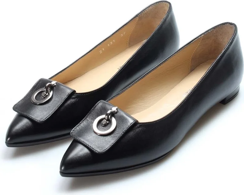 Fast Step Leather Women's Flat Shoes 019ZA21-131