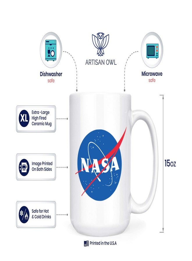 Artisan Owl Large Ceramic NASA Space Mug – Space-Themed Astronomy Tea & Coffee Cup for Science Lovers - Image 3