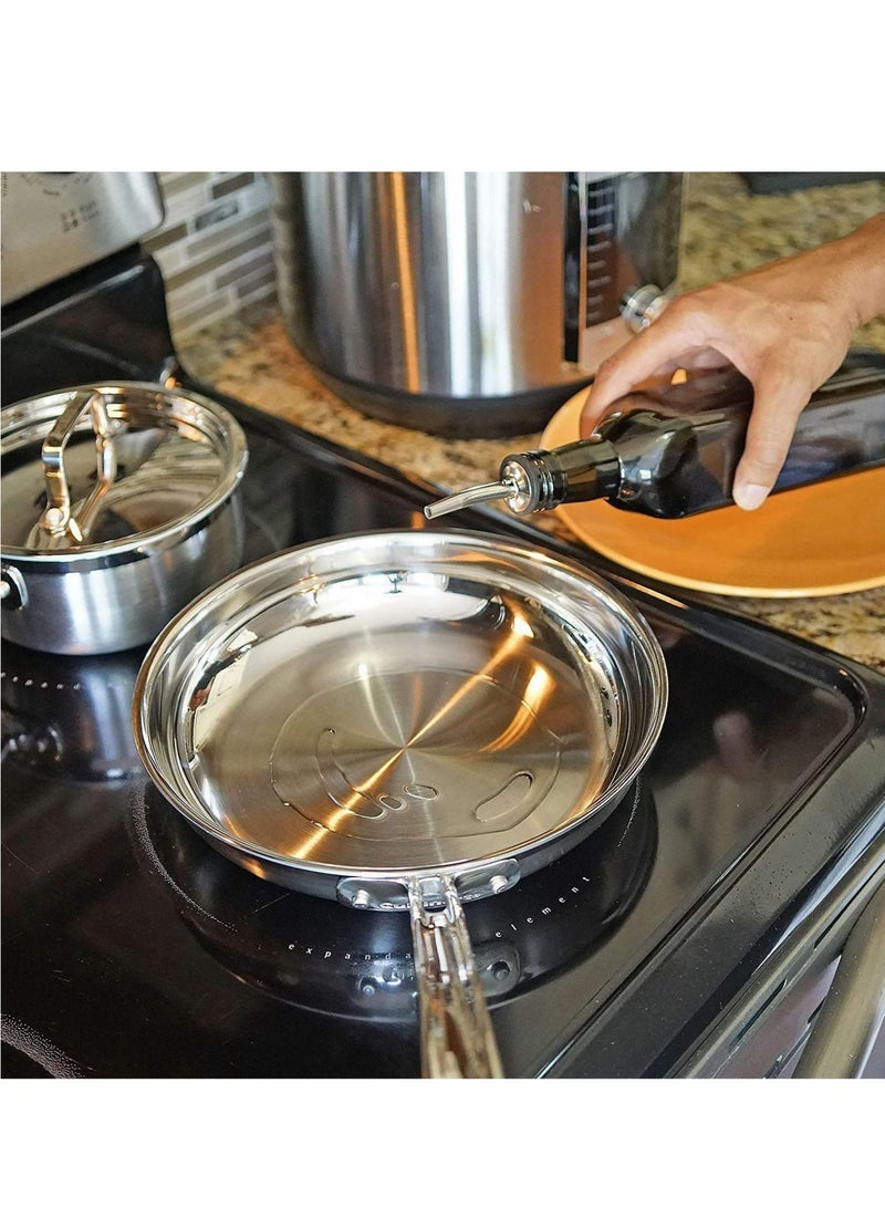 12 Pack Stainless Steel  & Oil Pourers with Dust Caps - Effortless Pouring & Sealing for Perfect Serving  - Image 2