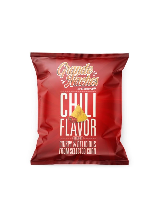 El Sabor Grande Nacho Chips Chili, 200G Corn Tortilla Chips For Dips Parties And Snacking - Image 1