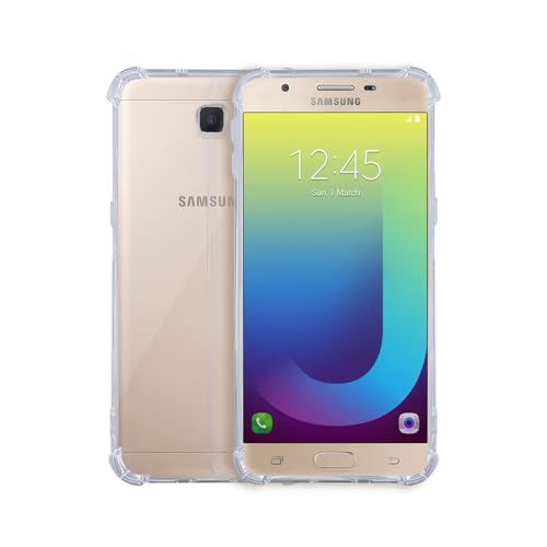 7-Seven 7SEVEN® Back Cover for Samsung Galaxy J7 Prime Transparent Mobile Back Case Shock Proof Design Camera Edges Protection Crystal Clear Phone Case Silicon Soft TPU and Flexible Bumper Phone Cover - Image 1