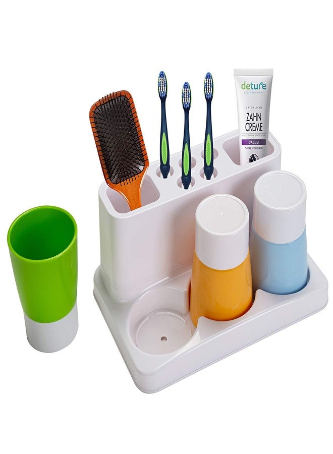 Aebeky Toothbrush Holder Kids Family Set for Bathroom Storage Organizer - Image 3