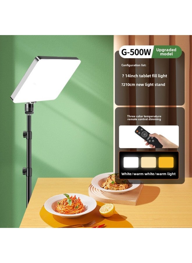 Food Fill Light Led Photography Professional Studio Anchor Desktop Still Life Jewelry Kitchen Dishes Light-Light Source Color: + Floor Stand  - Image 1