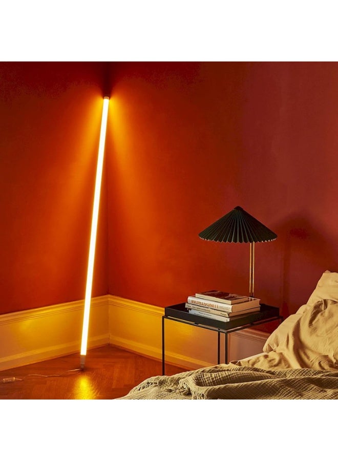 مصباح LED طويل، ديكور أنيق لغرفة النوم، هادئ ومريح، يُثبت على الحائط أو الأرضية، طوله 120 سم، يعمل مباشرة بالكهرباء، مصنوع من بلاستيك مقوى غير قابل للكسر، مزود بقابس كهربائي. - Image 2