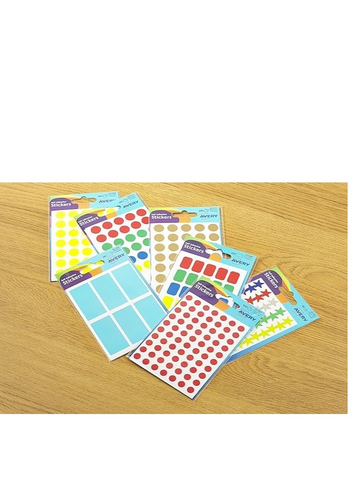 Avery 32-302 Packets of Dot Stickers (8 mm Dia, 560 Stickers) - Green - Image 3