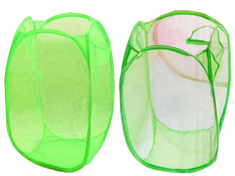 Kuber Industries Large Mesh Laundry Basket Set of 2 Pcs Combo Code-SCS12 - Image 1