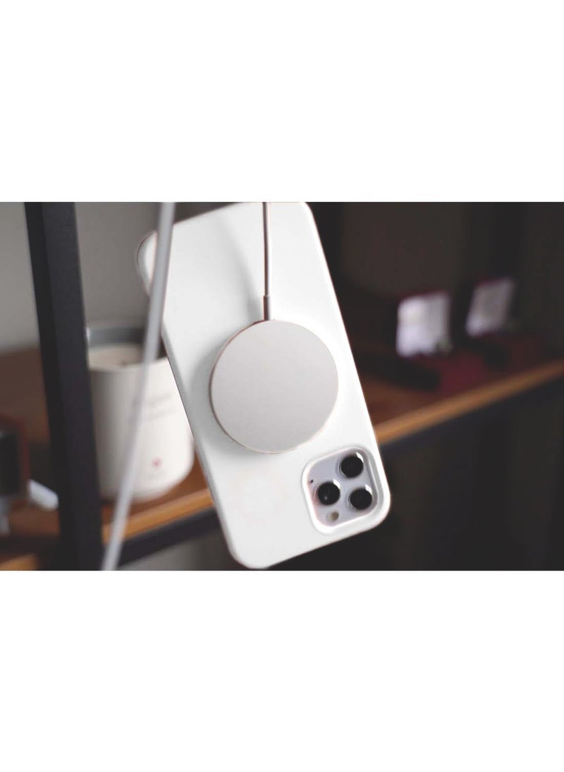 MUNTAQI Apple iPhone 16 Pro 2024 Premium Soft Liquid Silicone Case Cover – White – Ultra-Slim Shockproof Protective Case with Microfiber Lining, Matte Anti-Fingerprint Finish, MagSafe & Wireless Charging Compatible - Image 5