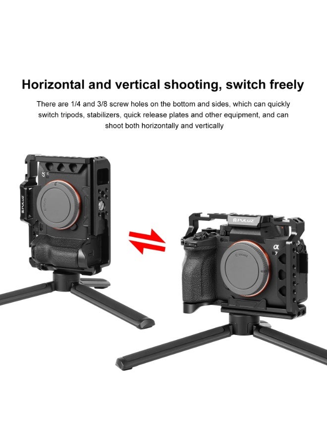 بولوز حامل تثبيت معدني PULUZ لكاميرات Sony A7 IV / ILCE-7M4 / A7M4 / A7M3 / A7R3 / A7R III - Image 5