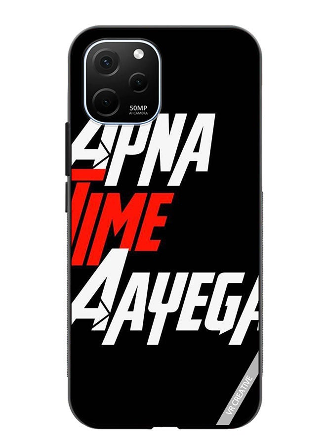 VR CREATIVE Protective Case Cover For Huawei Enjoy 50z Apna Time Ayega Design Multicolour - Image 1