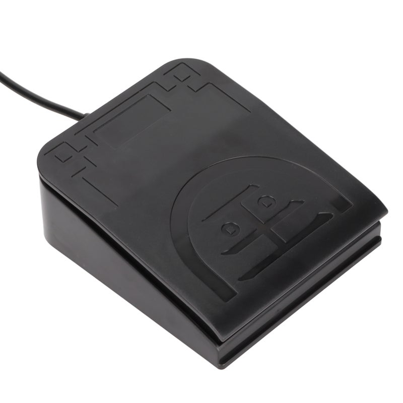 USB Foot Switch Pedal Single Pedal Switch with Mouse Keyboard Gaming Functions - High Sensitivity Photoelectric Switch Ergonomic Pedal for Transcription Media Play Pause - Image 4