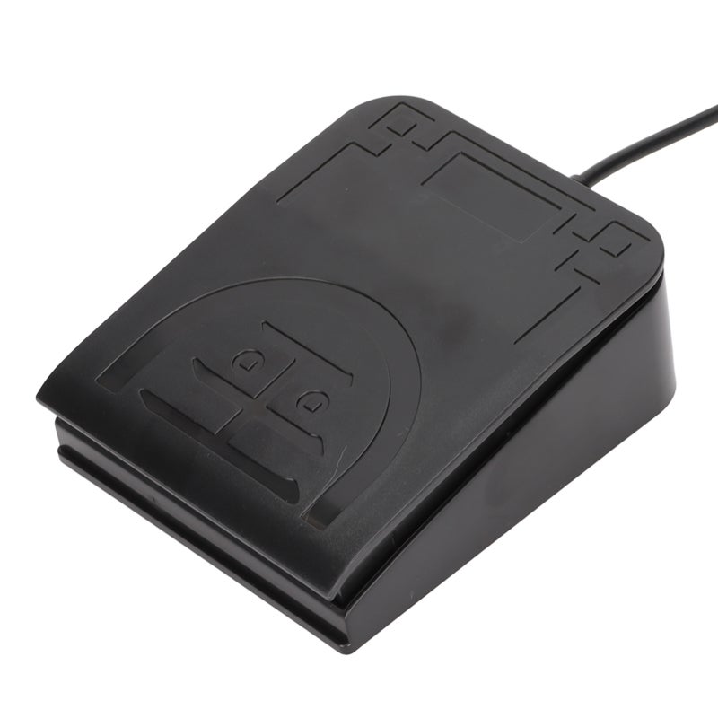USB Foot Switch Pedal Single Pedal Switch with Mouse Keyboard Gaming Functions - High Sensitivity Photoelectric Switch Ergonomic Pedal for Transcription Media Play Pause - Image 3