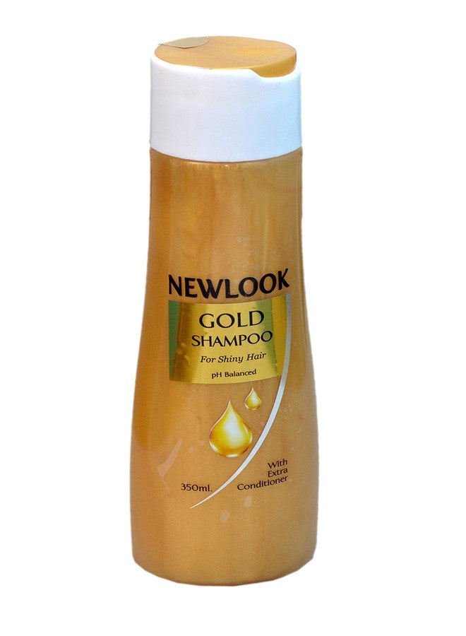NEW LOOK Gold Shiny Hair Shampoo Improves scalp & hair health, For all hair types (350 ML) - Image 1