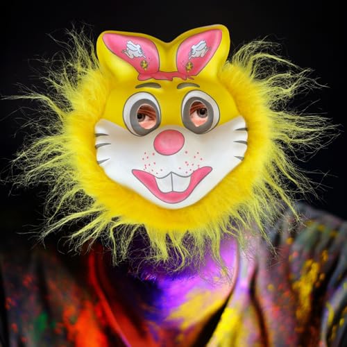 Salvus APP SOLUTIONS Holi Face Mask with Elastic – Reusable & Colorful Festival Mask for Holi Celebrations, Breathable & Comfortable Fit (Yellow_6x8 inch) - Image 4
